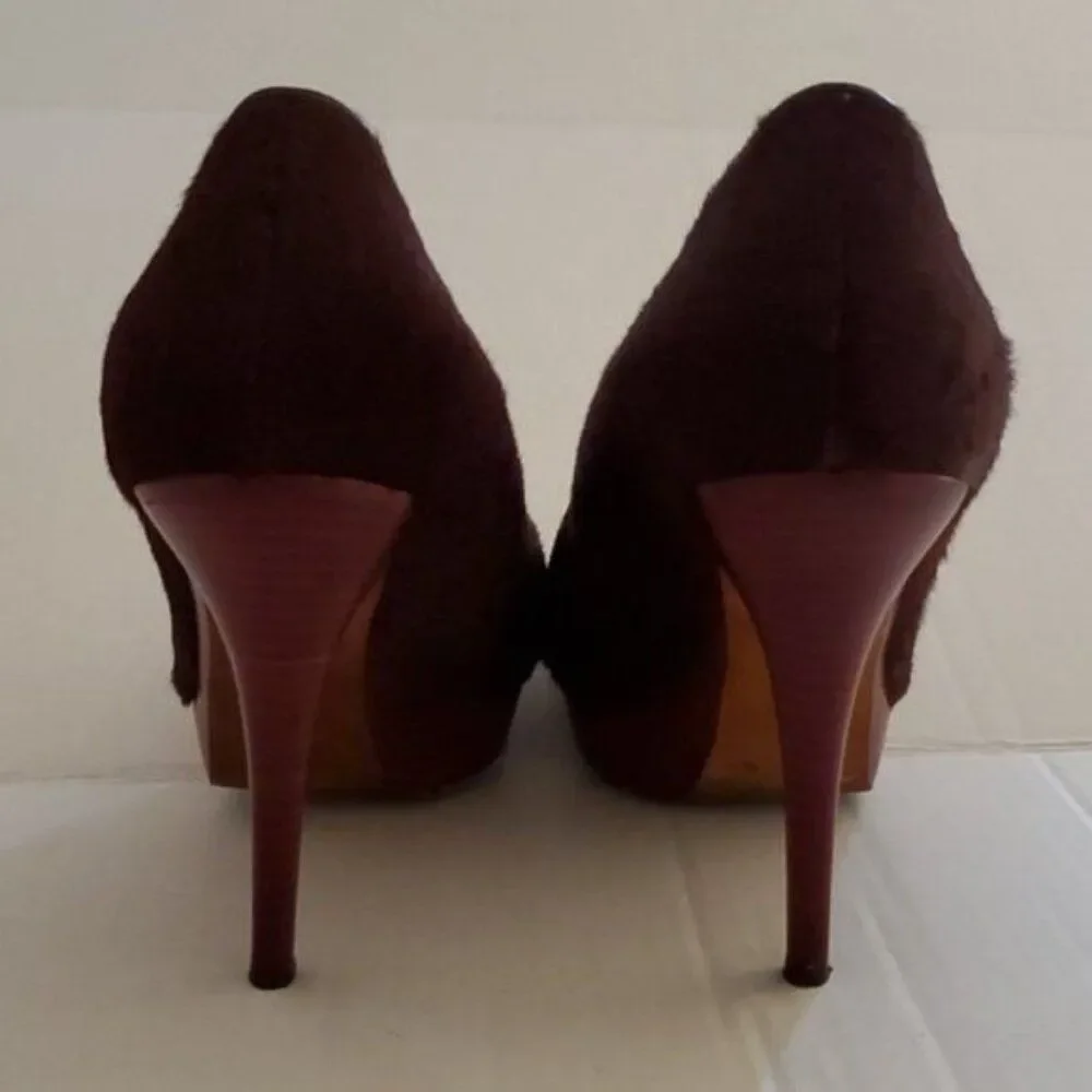 Donald J Pliner Heels Pumps Platform Leather Stilettos Red Women's WOMAN'S 9 ½